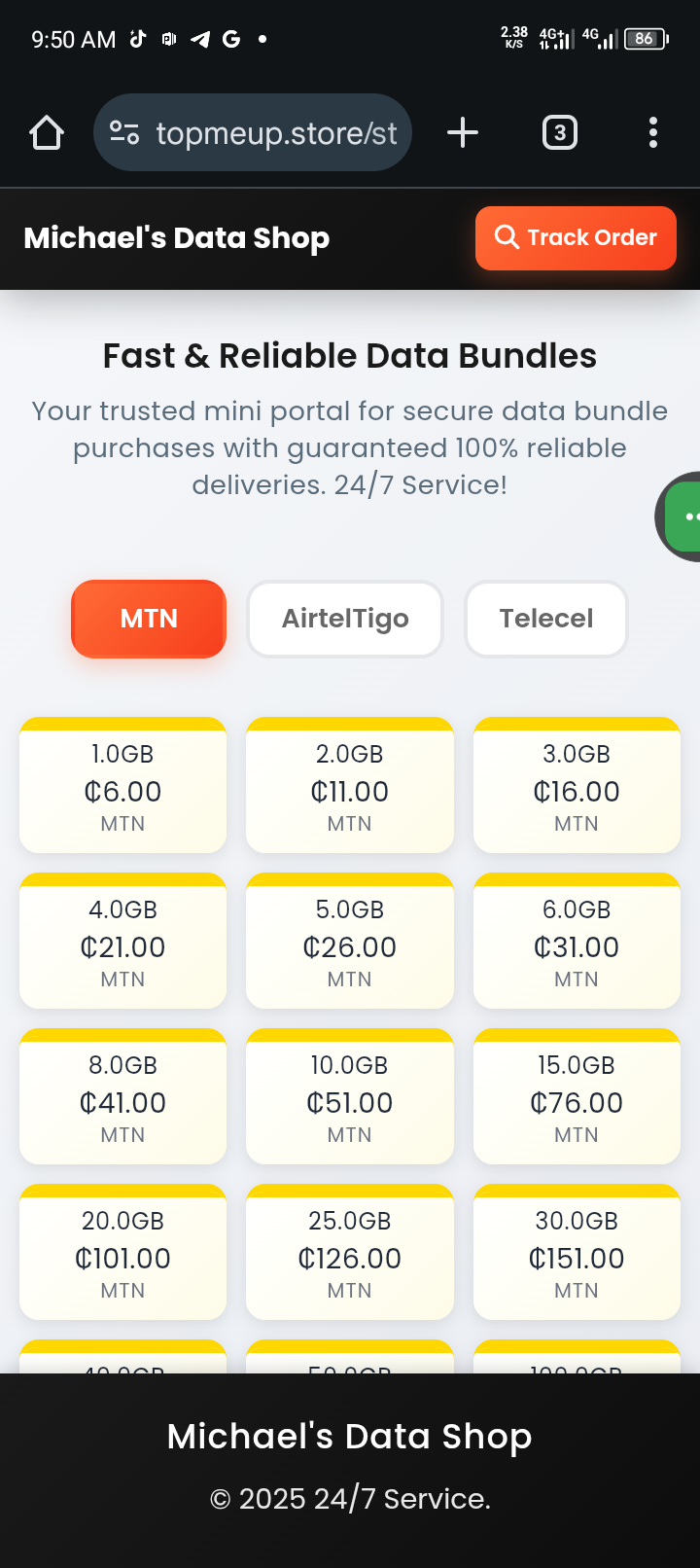 Cheap Data Bundles For All Networks