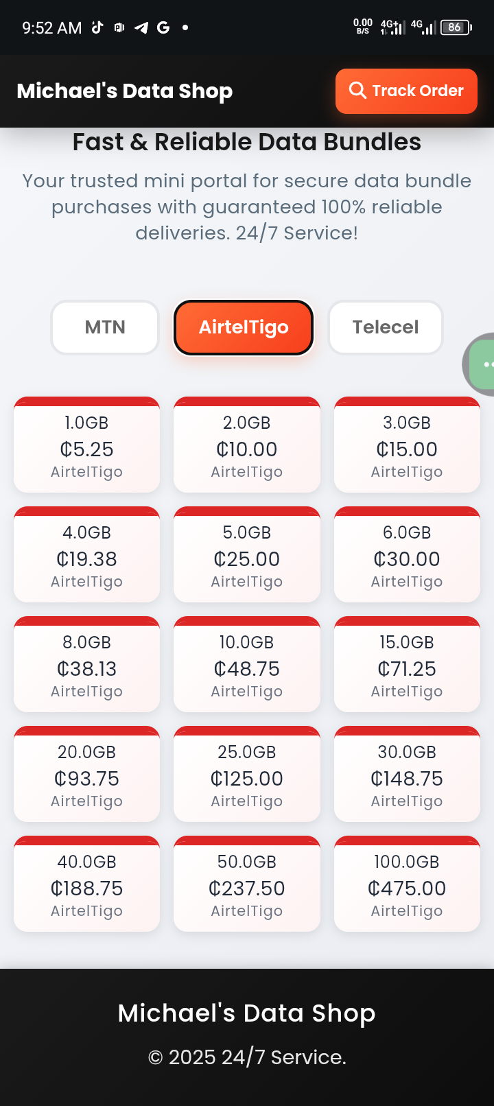Cheap Data Bundles For All Networks