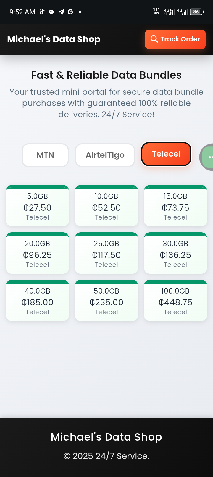 Cheap Data Bundles For All Networks