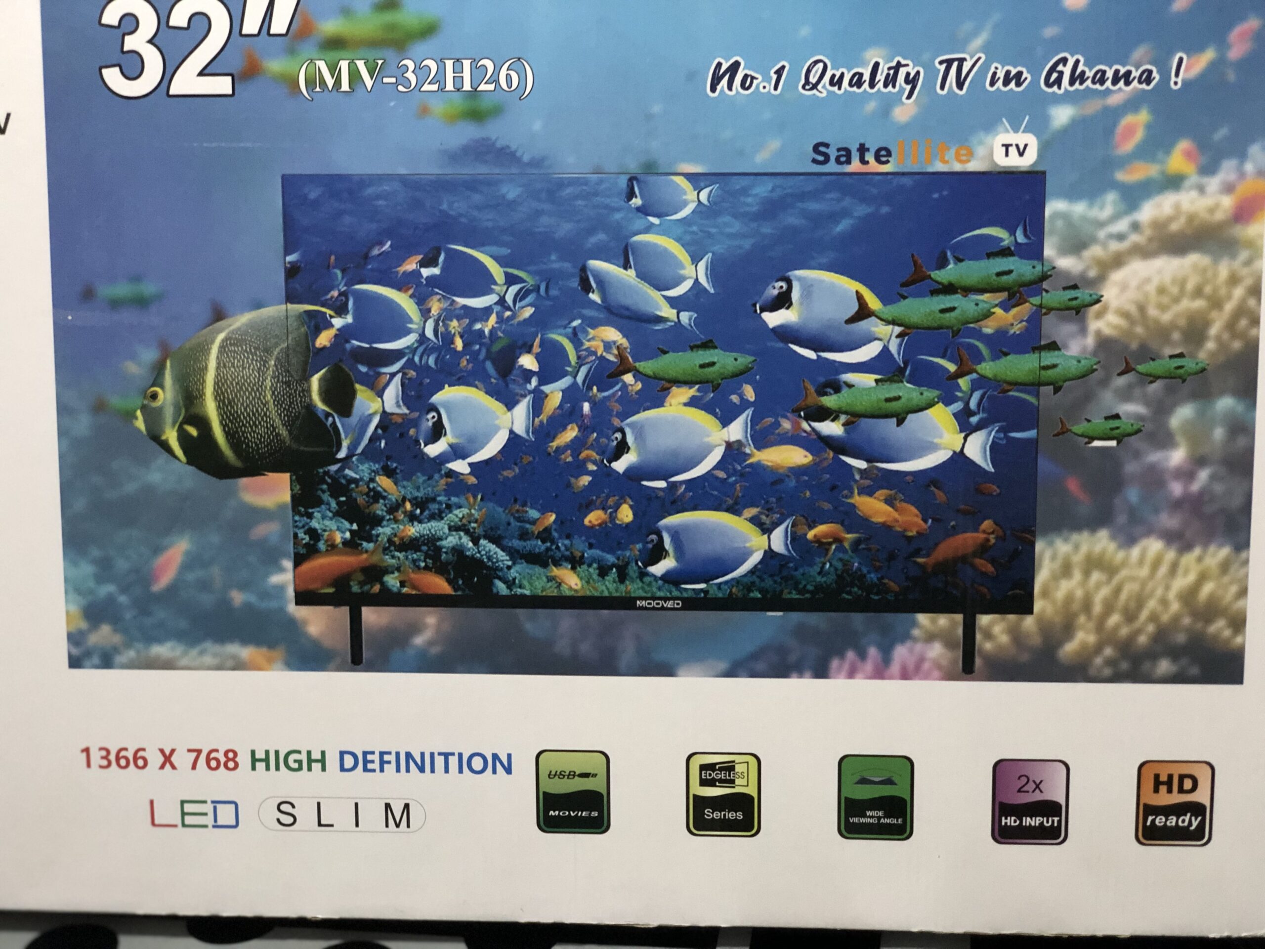 Mooved MV-32H10 – 32-Inch HD LED TV with HDMI, USB & AV Connectivity