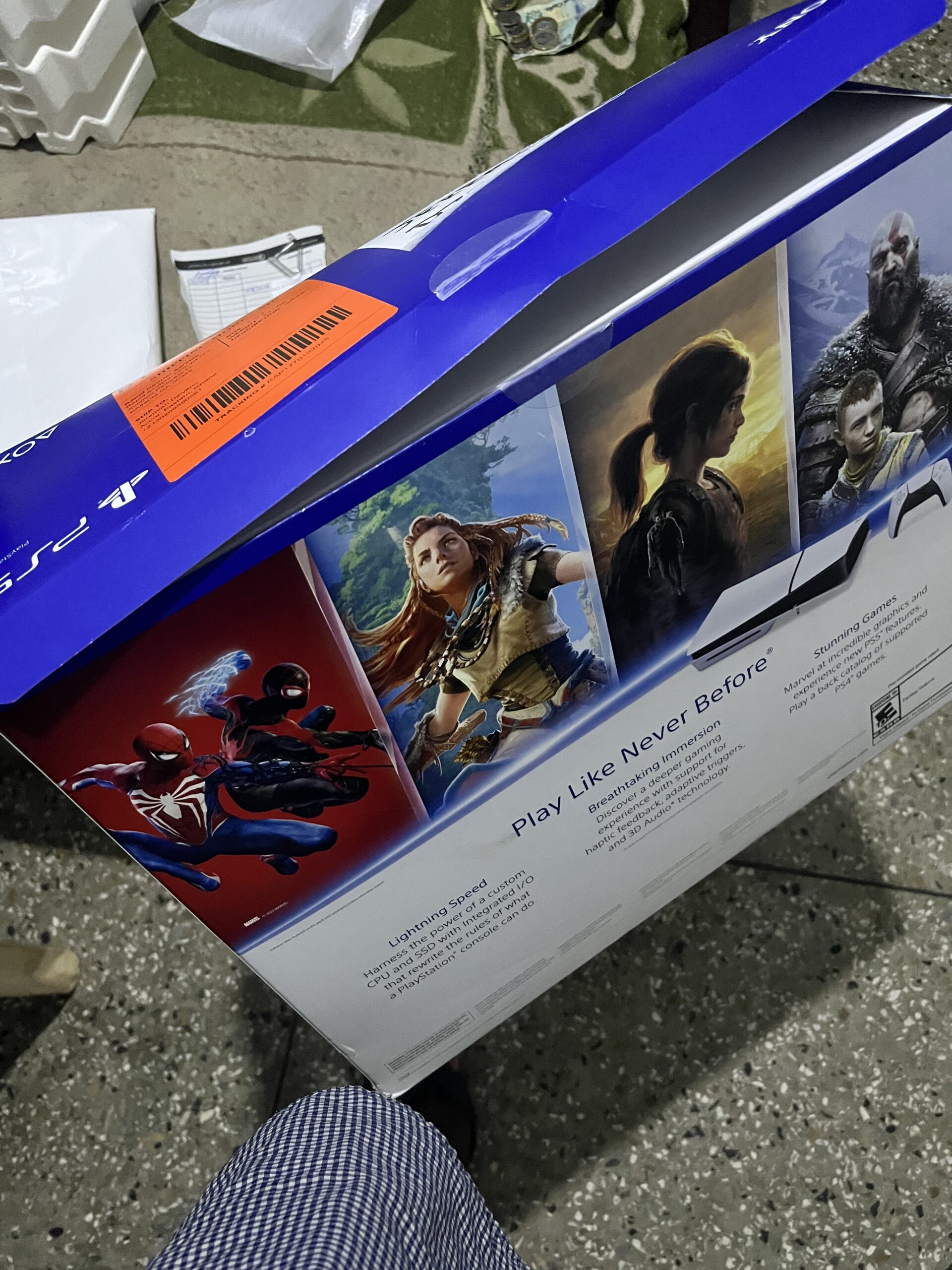PS5 Slim Console + 4 Games (FC 25, God of War Ragnarok, GTA V & eFootball)